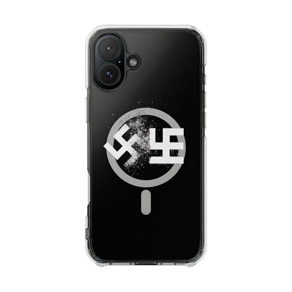 Swasticoin Magnetic Clear Phone Case, Stylish Protective Case for iPhones, Durable and Trendy Phone Cover, Perfect Gift for Tech Lovers, Modern Design