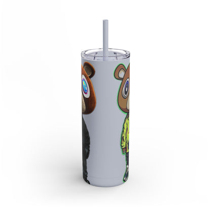 Ye Bear Tumbler, Cute Cartoon Drinkware, Funny Gift for Fans, Perfect for Birthdays & Holidays, 20oz Skinny Cup