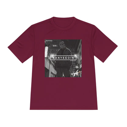 KANYECOIN Unisex Moisture Wicking Tee, Cool Graphic Tee, Music Lover Gift, Urban Style Shirt, Sportswear, Trendy Tee for Fans