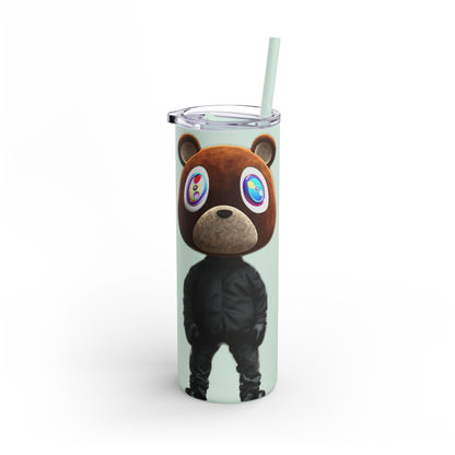 Ye Bear Tumbler, Cute Cartoon Drinkware, Funny Gift for Fans, Perfect for Birthdays & Holidays, 20oz Skinny Cup