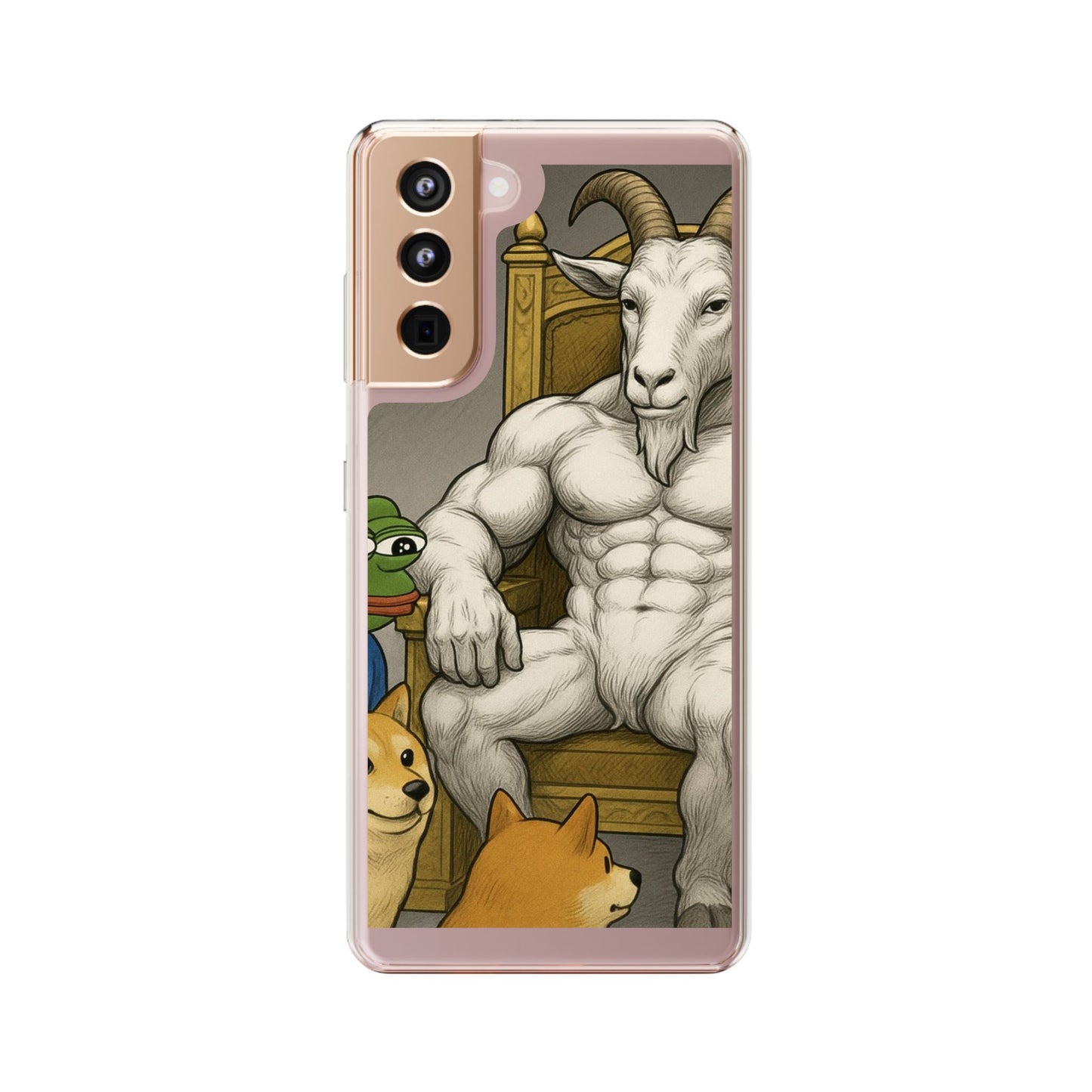 Whimsical Clear Phone Cases with Goat Design - Perfect Gift for Animal Lovers, Unique Phone Accessories, Fun Cell Phone Cases, Quirky [...]