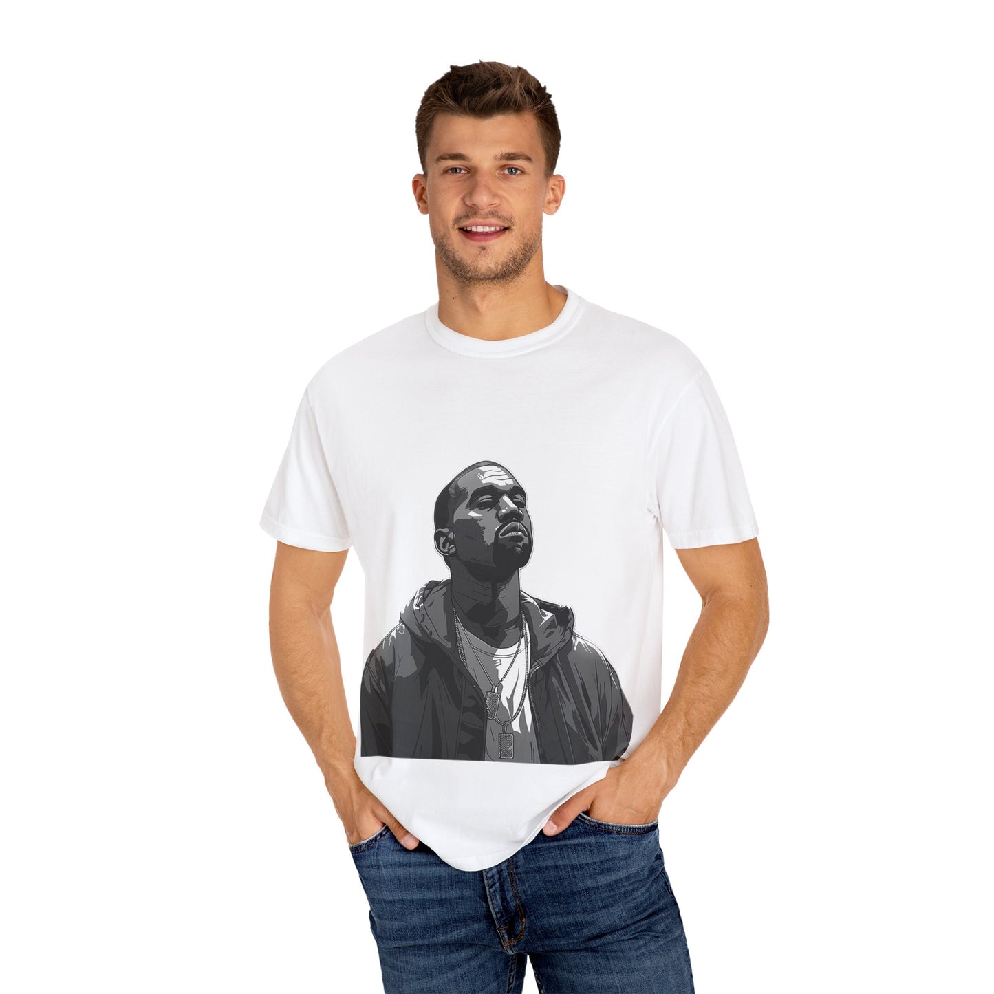 Ye T-shirt with Graphic Design, Casual Tee, Streetwear Style, Gift for Music Lovers, Fashion Statement Shirt