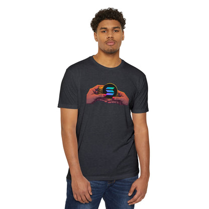 Solana Hands Unisex Jersey T-shirt, Graphic Tee, Trendy Apparel, Gift for Him/Her, Casual Wear, Perfect for Tech Lovers