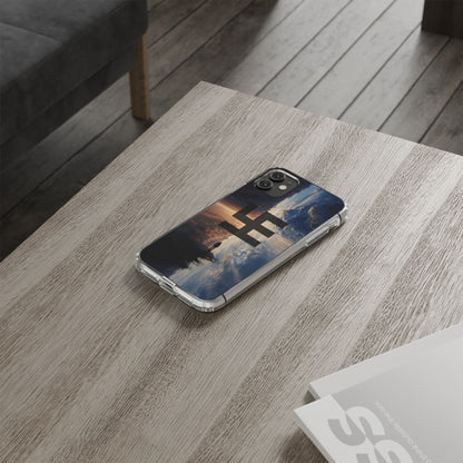 Swasticoin Nature-Themed Clear Phone Case, Unique Phone Cover with Scenic Design, Eco-Friendly Protection, Gift for Travelers, Custom Phone Accessory