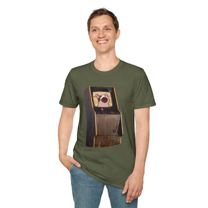 POPCAT Retro Arcade Unisex T-Shirt, Gamer Tee, Vintage Gaming Shirt, Gift for Gamers, Casual Wear