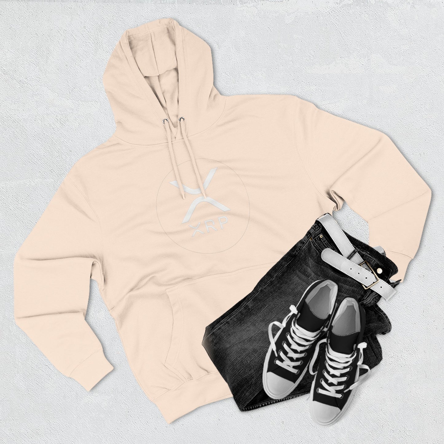 XRP Cozy Three-Panel Fleece Hoodie for Relaxed Casual Style, Perfect for Lounging, Gifting, Everyday Wear, and Cozy Nights