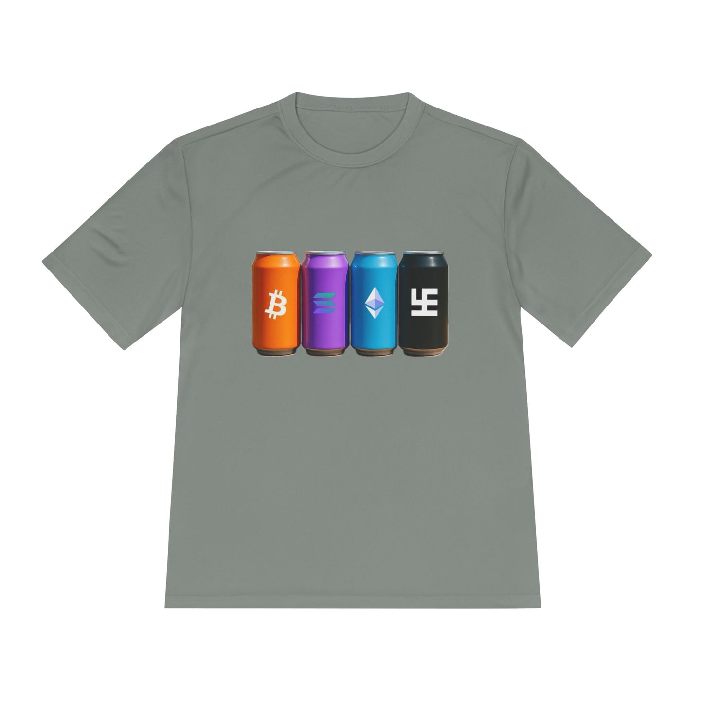 Swasticoin/Crypto Cans Unisex Moisture Wicking Tee, Perfect for Gamers, Crypto Enthusiasts, Gift for Tech Lovers, Casual Wear, Sports Shirt
