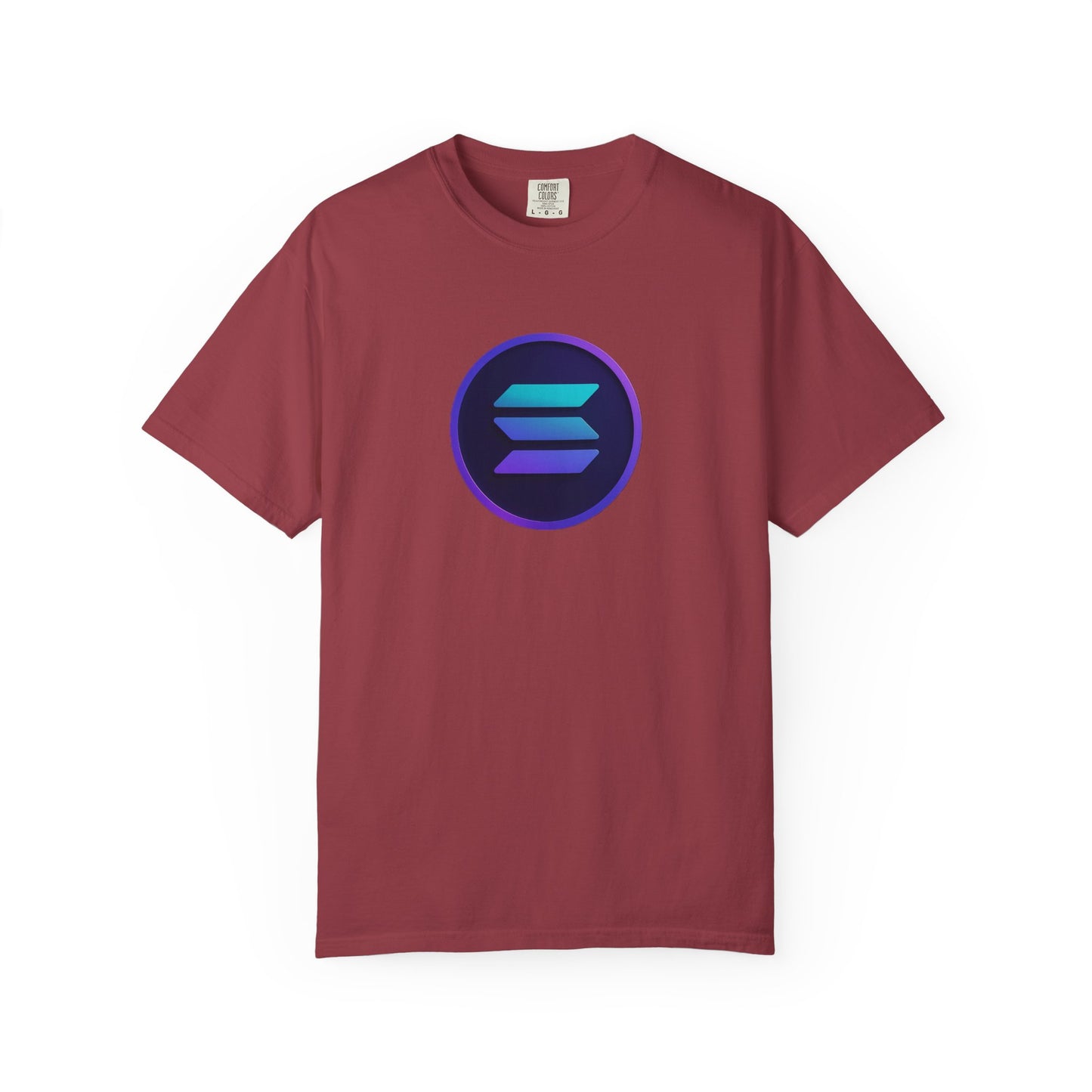 Solana Stylish Garment-Dyed T-Shirt with Colorful Logo, Trendy Graphic Tee, Casual Wear, Everyday Comfort, Perfect Gift Idea