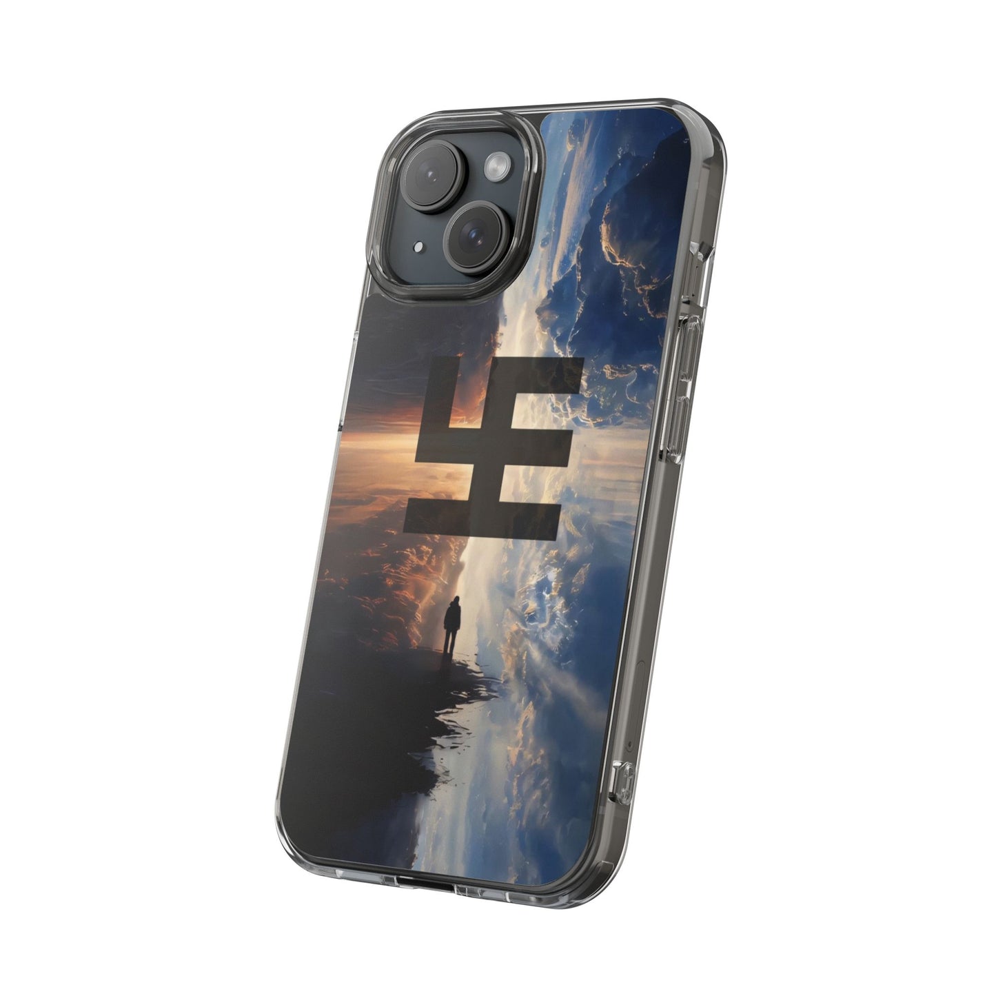 Swasticoin Nature-Themed Clear Phone Case, Unique Phone Cover with Scenic Design, Eco-Friendly Protection, Gift for Travelers, Custom Phone Accessory