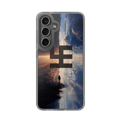 Swasticoin Nature-Themed Clear Phone Case, Unique Phone Cover with Scenic Design, Eco-Friendly Protection, Gift for Travelers, Custom Phone Accessory