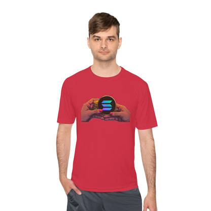 Unisex Moisture Wicking Tee featuring SOLANA & YZY designs, Perfect for Athletes, Casual Wear, Fitness Goals, Everyday Use, Sports Events