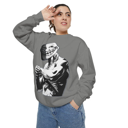 TROLL Stylish Unisex Sweatshirt with Playful Graphic, Trendy Streetwear, Cozy and Casual, Perfect Gift for Any Occasion, Unique Art Design