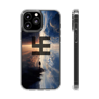 Swasticoin Nature-Themed Clear Phone Case, Unique Phone Cover with Scenic Design, Eco-Friendly Protection, Gift for Travelers, Custom Phone Accessory