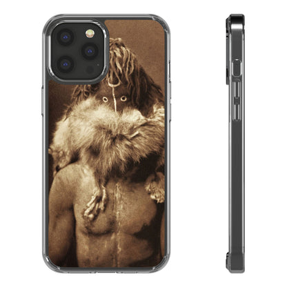 Yei Vintage Art Phone Case, Clear Case, Unique Gift for Art Lovers, Bohemian Style, Customizable Phone Cover, Trendy Accessories