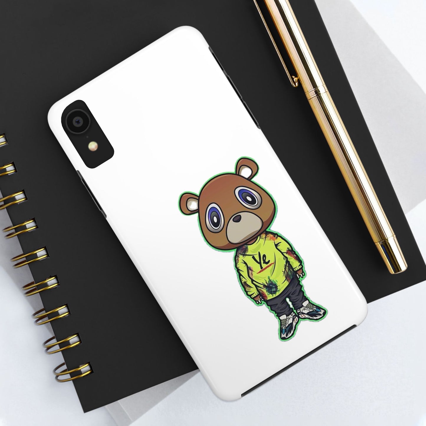 Ye Bear Tough Phone Cases with Cartoon Design - Unique Phone Cover, Durable Mobile Case, Cool Gift for Teens, Fun Accessory for Everyday Use