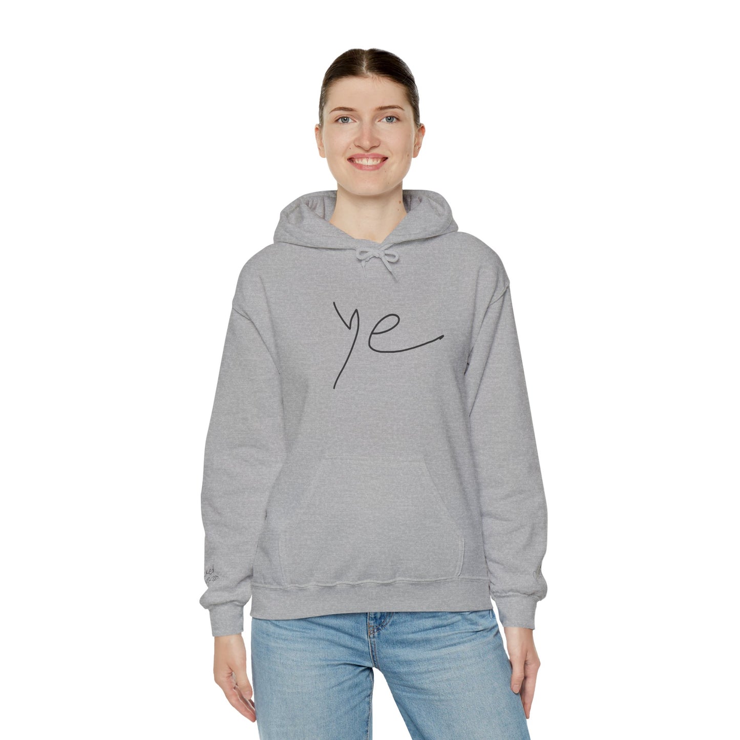 Ye 7BN Minimalist Unisex Hooded Sweatshirt, Casual Streetwear, Gift for Fans, Cozy Layering, Everyday Style, Unique Graphic Hoodie