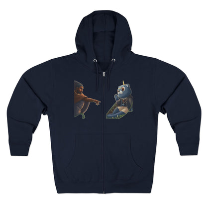 4NBT Unisex Graphic Zip Hoodie with Unique Designs, Cozy Casual Wear, Perfect Gift for Friends, Streetwear Essentials, Unisex Fashion Item