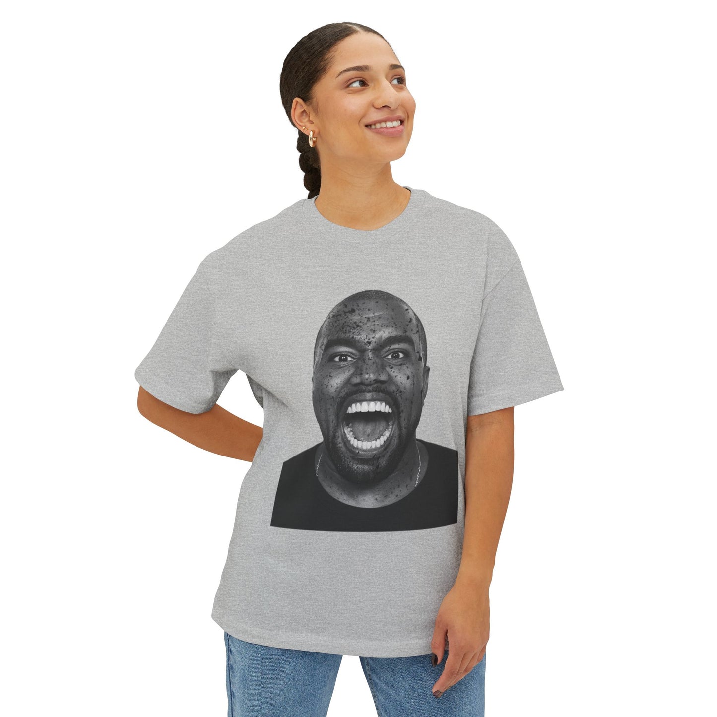 Ye Bold Expression Unisex Oversized Tee - Graphic T-Shirt for Music Lovers, Streetwear, Gift Idea, Casual Wear, Urban Style