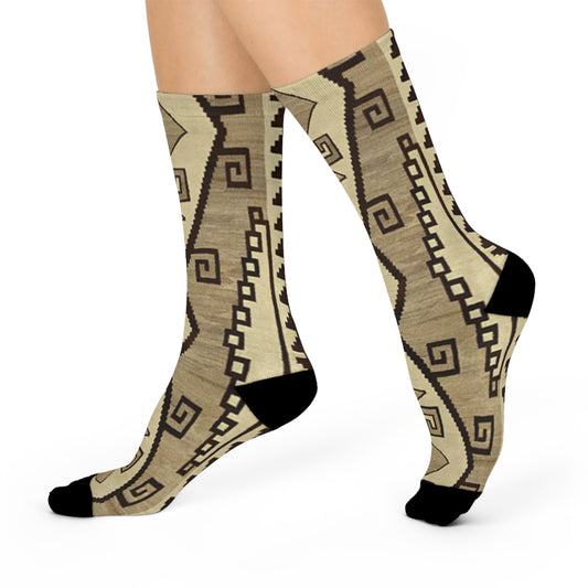 Yei Stylish Cushioned Crew Socks | Cozy Footwear, Unique Gift, Fashion Accessory, Everyday Comfort, Home Essentials
