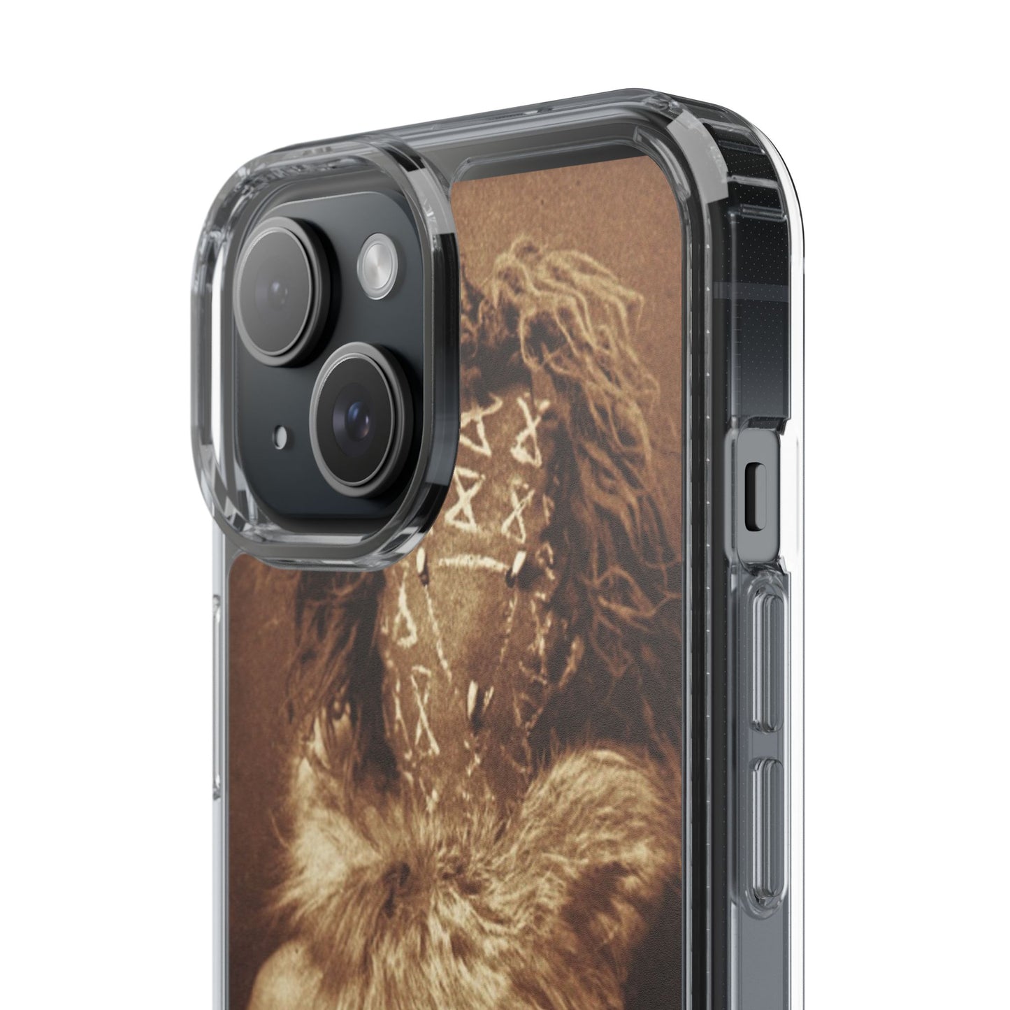 Yei Artistic Clear Phone Case for Unique Expression, Phone Accessories, Nature Lovers, Boho Style, Gift for Him/Her