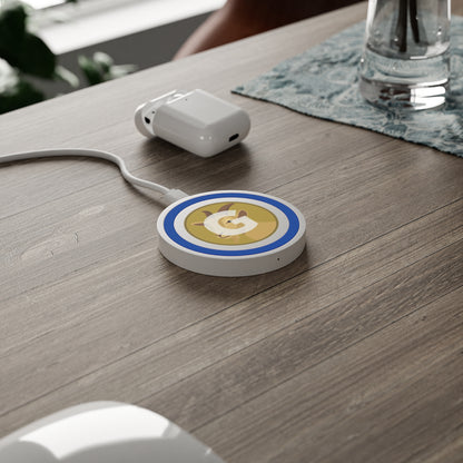 Quake Wireless Charging Pad: Personalized Goat Design, Eco-Friendly Tech Accessory, Ideal for Home, Office, Gifts, and Holidays