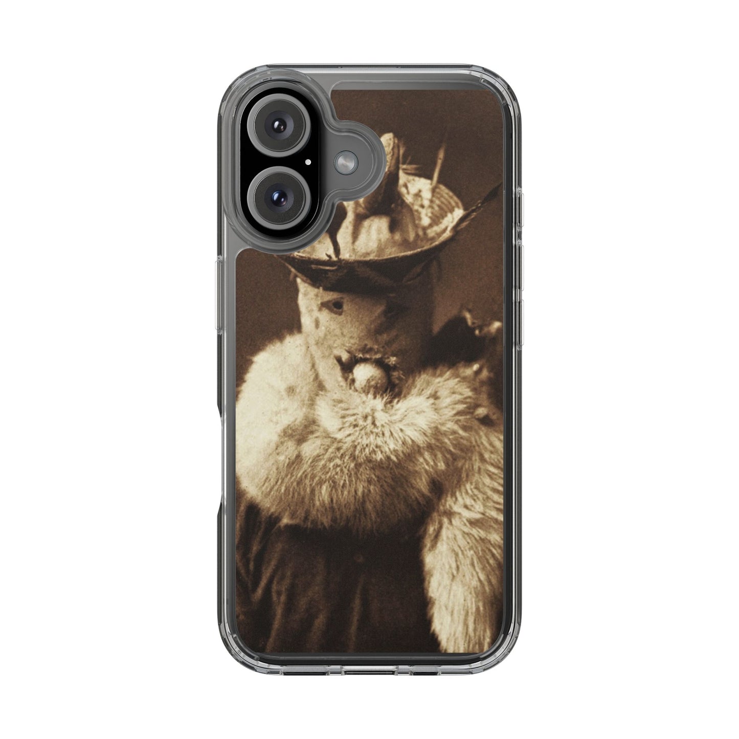 Yei Vintage Cat Photography Phone Case, Clear Cases, Unique Gift for Cat Lovers, Phone Accessory, Stylish Tech Gear, Animal Art