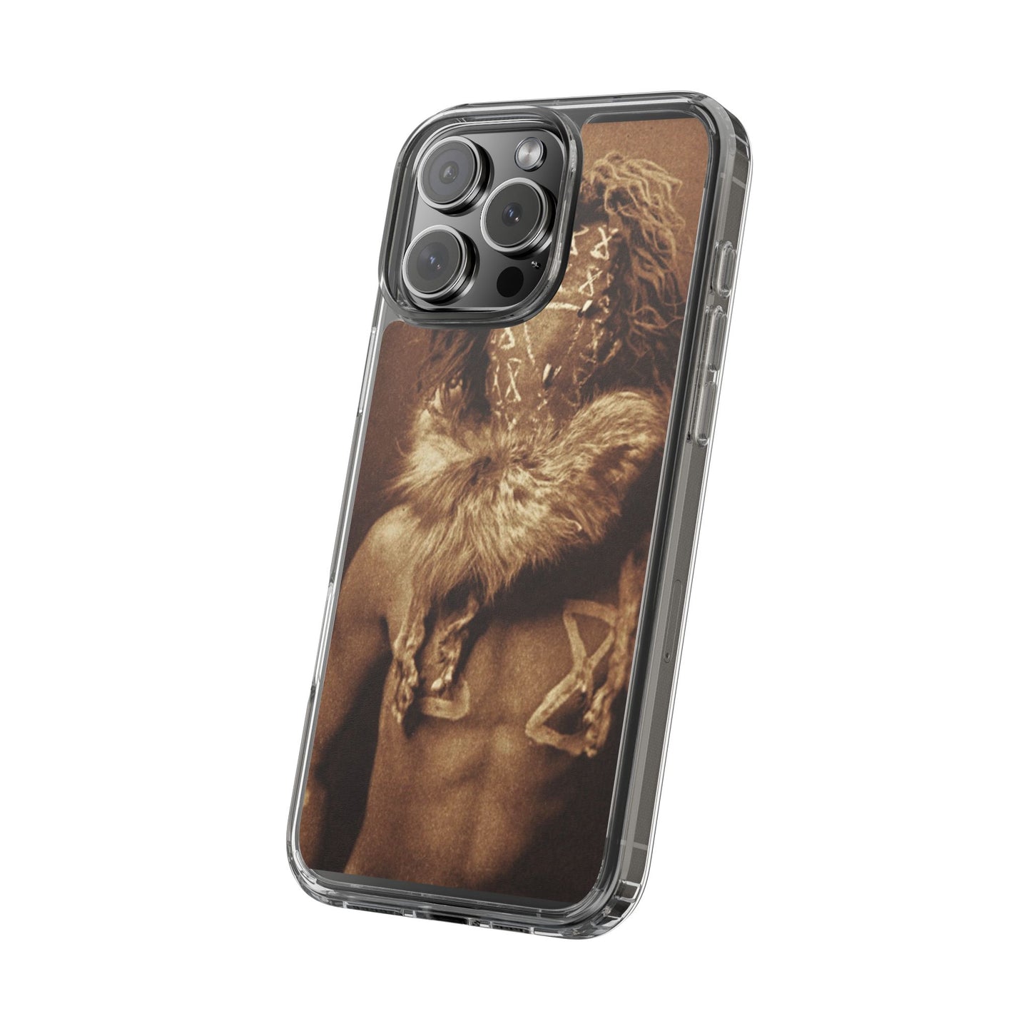 Yei Artistic Clear Phone Case for Unique Expression, Phone Accessories, Nature Lovers, Boho Style, Gift for Him/Her