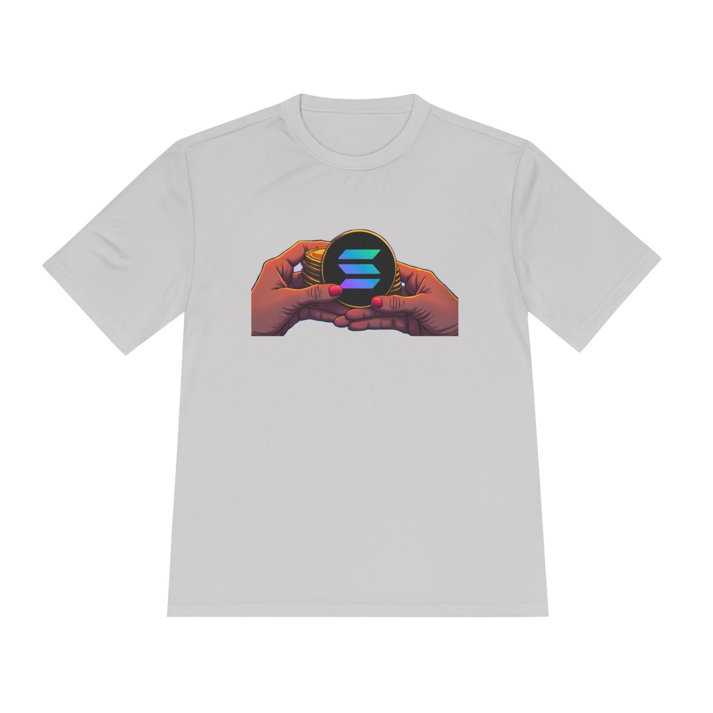 Unisex Moisture Wicking Tee featuring SOLANA & YZY designs, Perfect for Athletes, Casual Wear, Fitness Goals, Everyday Use, Sports Events
