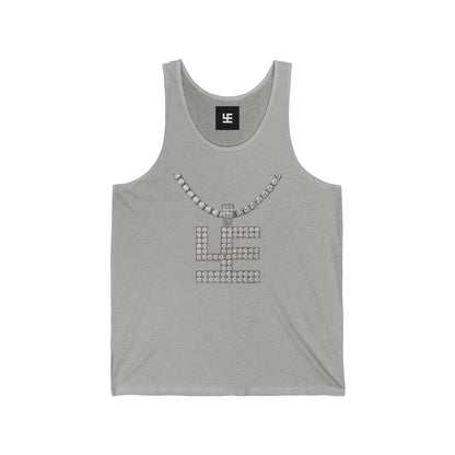 Swasticoin Stylish Unisex Jersey Tank | Casual Summer Wear, Festival Outfit, Graphic Tee for Beach Days, Music Events, Workout Gear