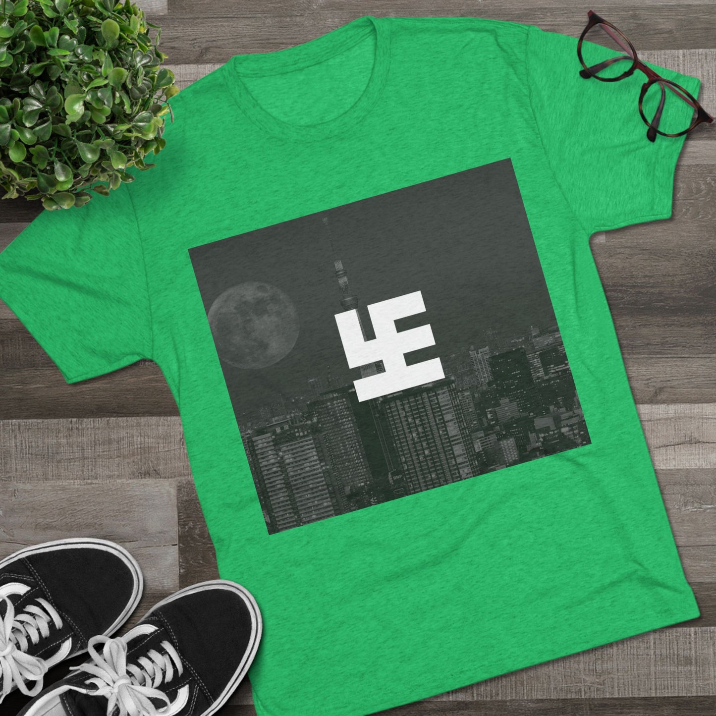 Swasticoin Urban Skyline Graphic Tee, Vintage City Aesthetic Shirt, Unisex Tri-Blend Crew Tee for Casual Style, Perfect Gift for City Lovers, [...]