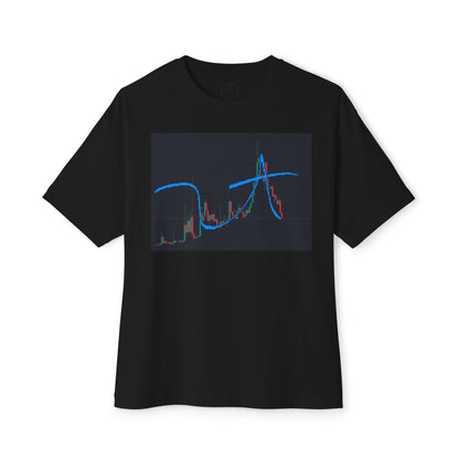 @ye Stylish Unisex Oversized Boxy Tee with Trendy Graph Design, Casual Fashion Tee, Streetwear Top, Comfortable Everyday Wear, Gift for Friends