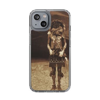 Vintage Spirit Animal Clear Phone Case, Eco-Friendly Cell Phone Cover, Unique Gift for Nature Lovers, Boho Style Mobile Accessory, [...]