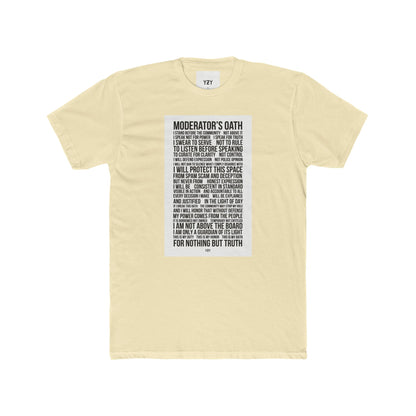 4NBT Moderator's Oath Unisex Cotton Crew Tee, Funny T-Shirt, Gift for Moderators, Social Media Apparel, Casual Tee, Unique Graphic Shirt