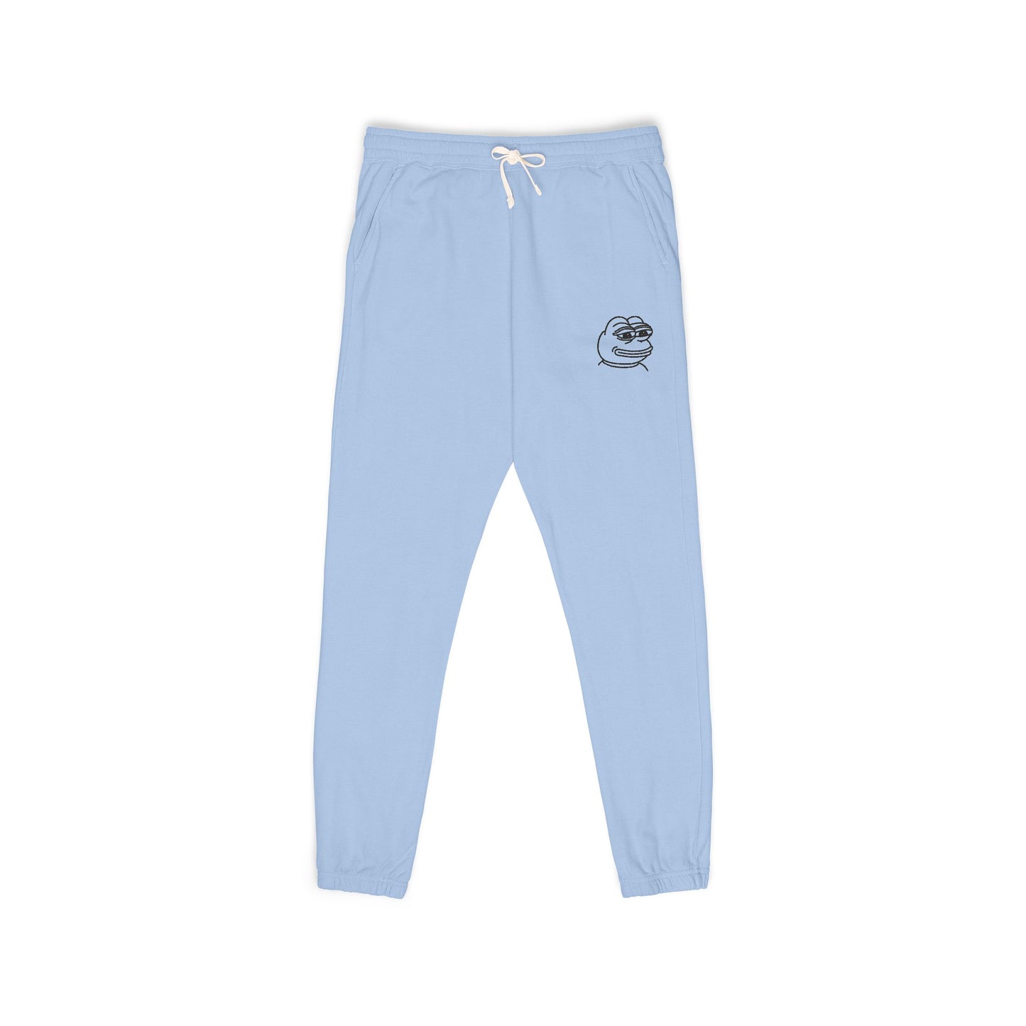 Pepe Cozy Garment-Dyed Fleece Sweatpants for Ultimate Relaxation, Lounge Pants, Relaxed Fit Joggers, Birthday Gift, Comfortable Homewear