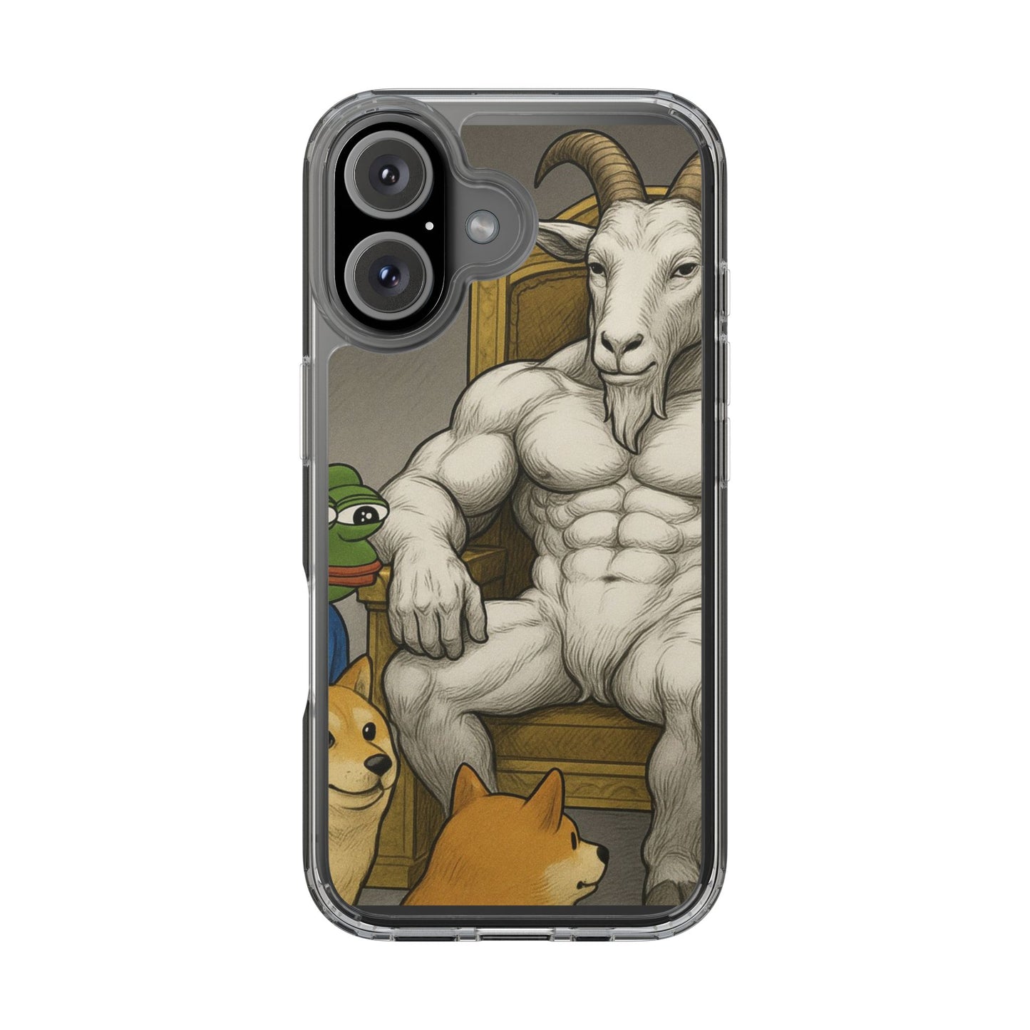 Whimsical Clear Phone Cases with Goat Design - Perfect Gift for Animal Lovers, Unique Phone Accessories, Fun Cell Phone Cases, Quirky [...]