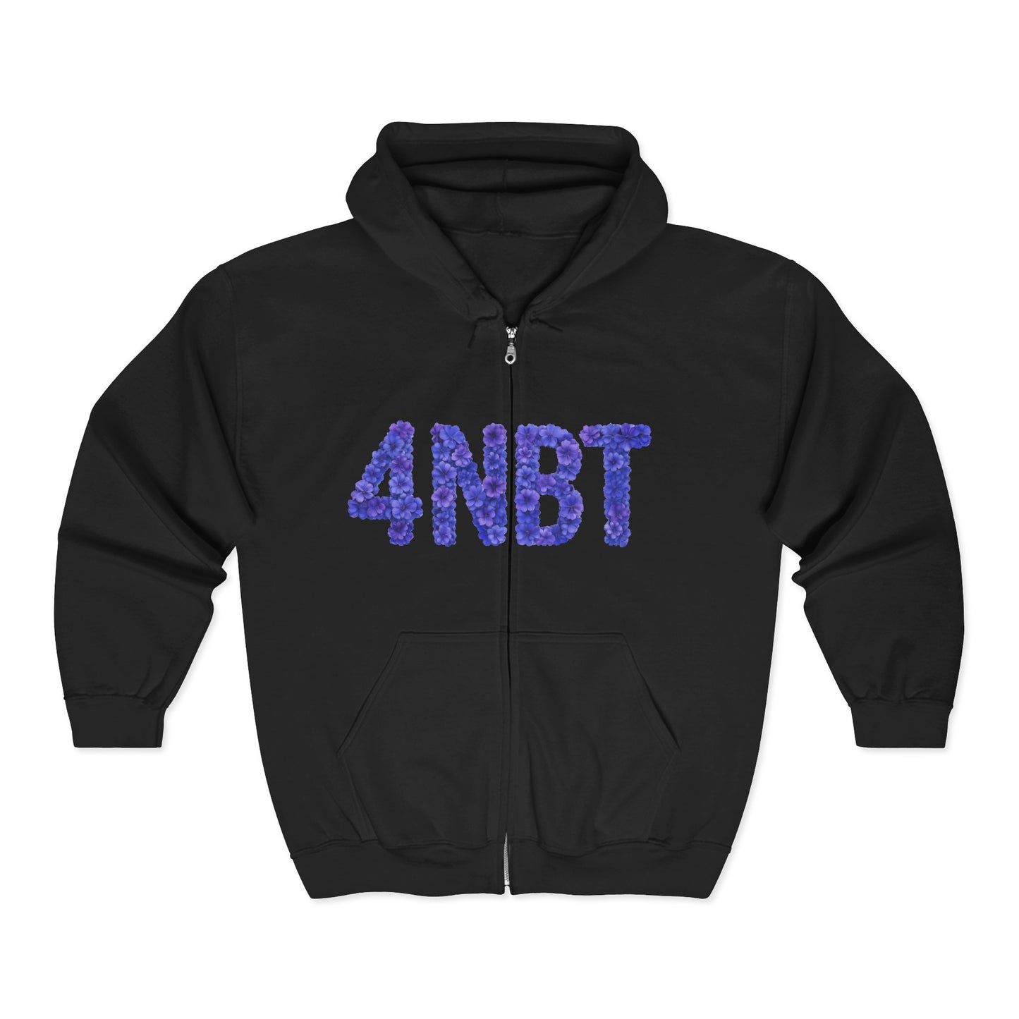 Colorful 4NBT Unisex Zip Hoodie | Casual Wear, Gift, Streetwear, Cozy Layering, Spring Fashion