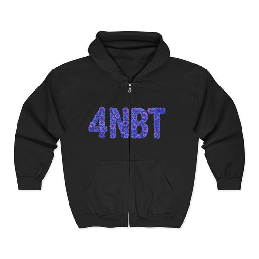 Colorful 4NBT Unisex Zip Hoodie | Casual Wear, Gift, Streetwear, Cozy Layering, Spring Fashion