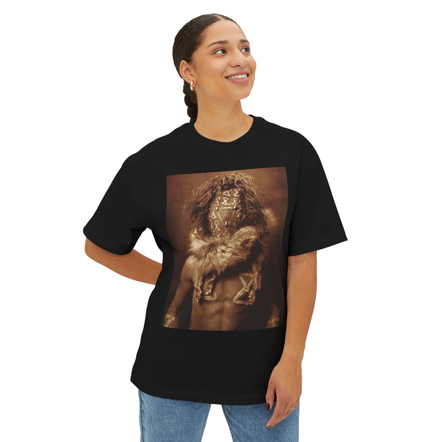 Yei Oversized Tee for Artistic Souls, Unisex Boxy T-Shirt, Retro Graphic Shirt, Casual Wear, Gift for Art Lovers