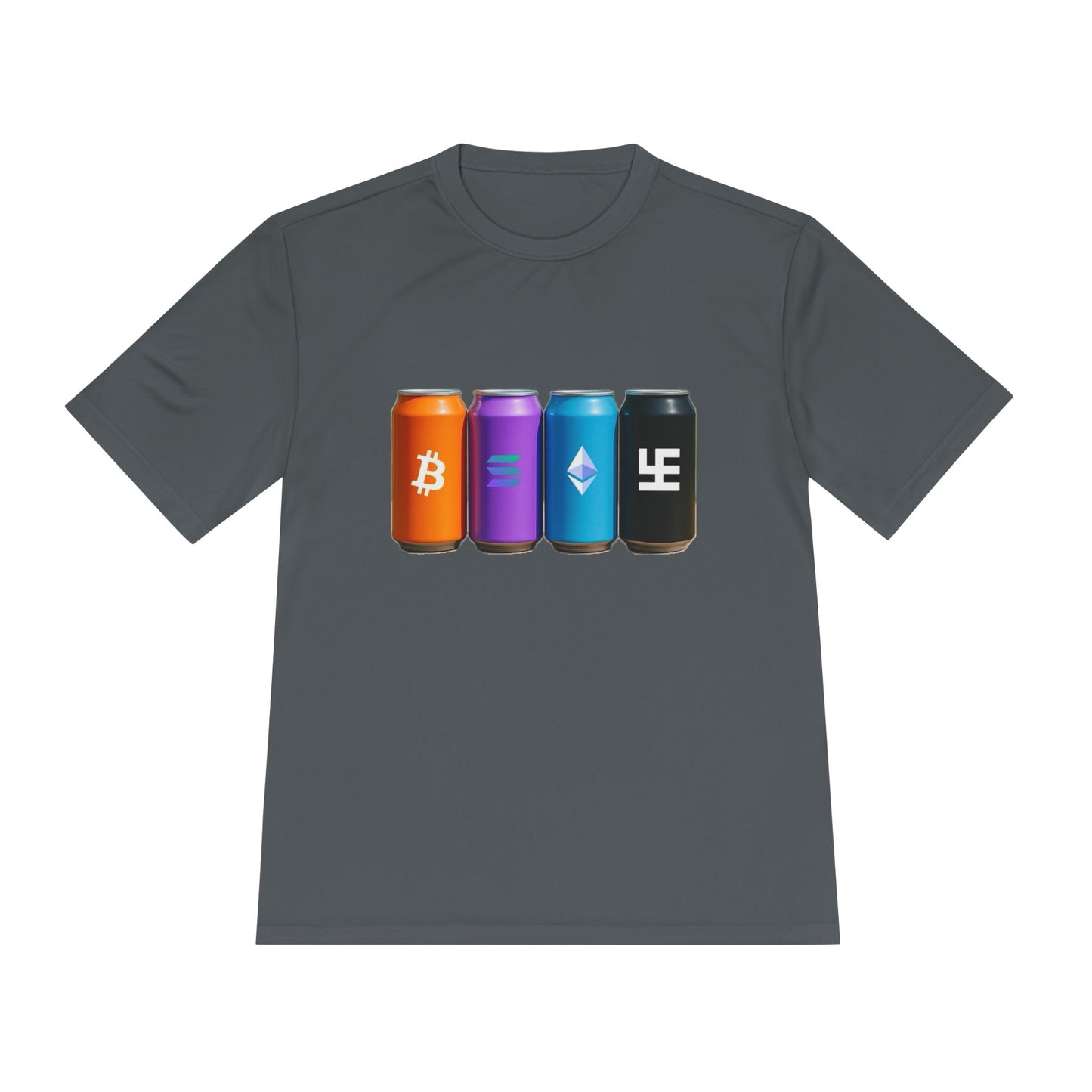 Swasticoin/Crypto Cans Unisex Moisture Wicking Tee, Perfect for Gamers, Crypto Enthusiasts, Gift for Tech Lovers, Casual Wear, Sports Shirt