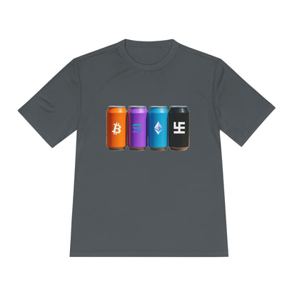 Swasticoin/Crypto Cans Unisex Moisture Wicking Tee, Perfect for Gamers, Crypto Enthusiasts, Gift for Tech Lovers, Casual Wear, Sports Shirt
