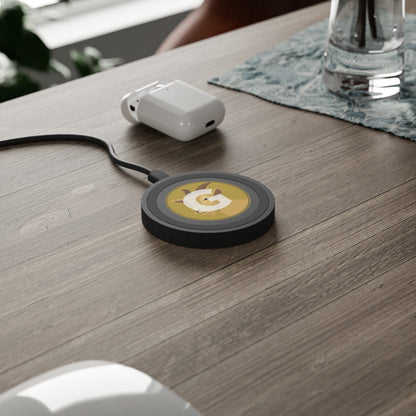 Quake Wireless Charging Pad: Personalized Goat Design, Eco-Friendly Tech Accessory, Ideal for Home, Office, Gifts, and Holidays