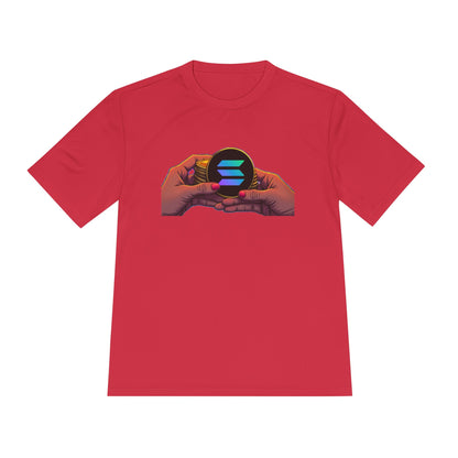 Unisex Moisture Wicking Tee featuring SOLANA & YZY designs, Perfect for Athletes, Casual Wear, Fitness Goals, Everyday Use, Sports Events