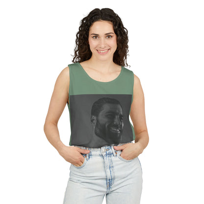 GIGA Unisex Garment-Dyed Tank Top, Summer Apparel, Funny Graphic Tee, Workout Wear, Unique Gift Idea, Casual Outfit