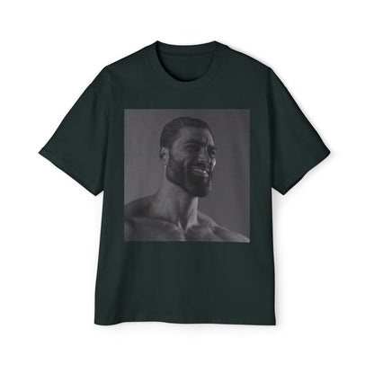 GIGA Men's Heavy Oversized Tee | Casual Streetwear Shirt, Graphic Tee, Gift for Him, Unisex Style, Trendy Apparel