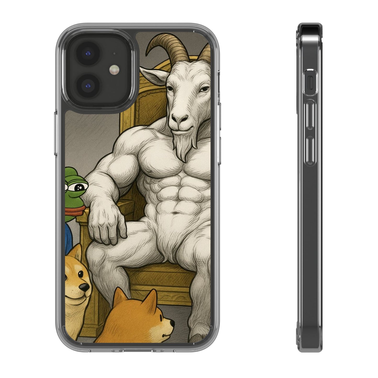 Whimsical Clear Phone Cases with Goat Design - Perfect Gift for Animal Lovers, Unique Phone Accessories, Fun Cell Phone Cases, Quirky [...]