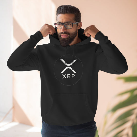 XRP Cozy Three-Panel Fleece Hoodie for Relaxed Casual Style, Perfect for Lounging, Gifting, Everyday Wear, and Cozy Nights