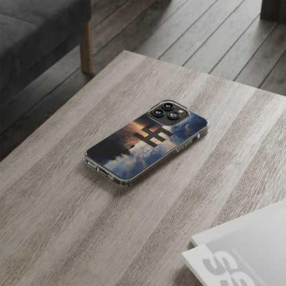 Swasticoin Nature-Themed Clear Phone Case, Unique Phone Cover with Scenic Design, Eco-Friendly Protection, Gift for Travelers, Custom Phone Accessory