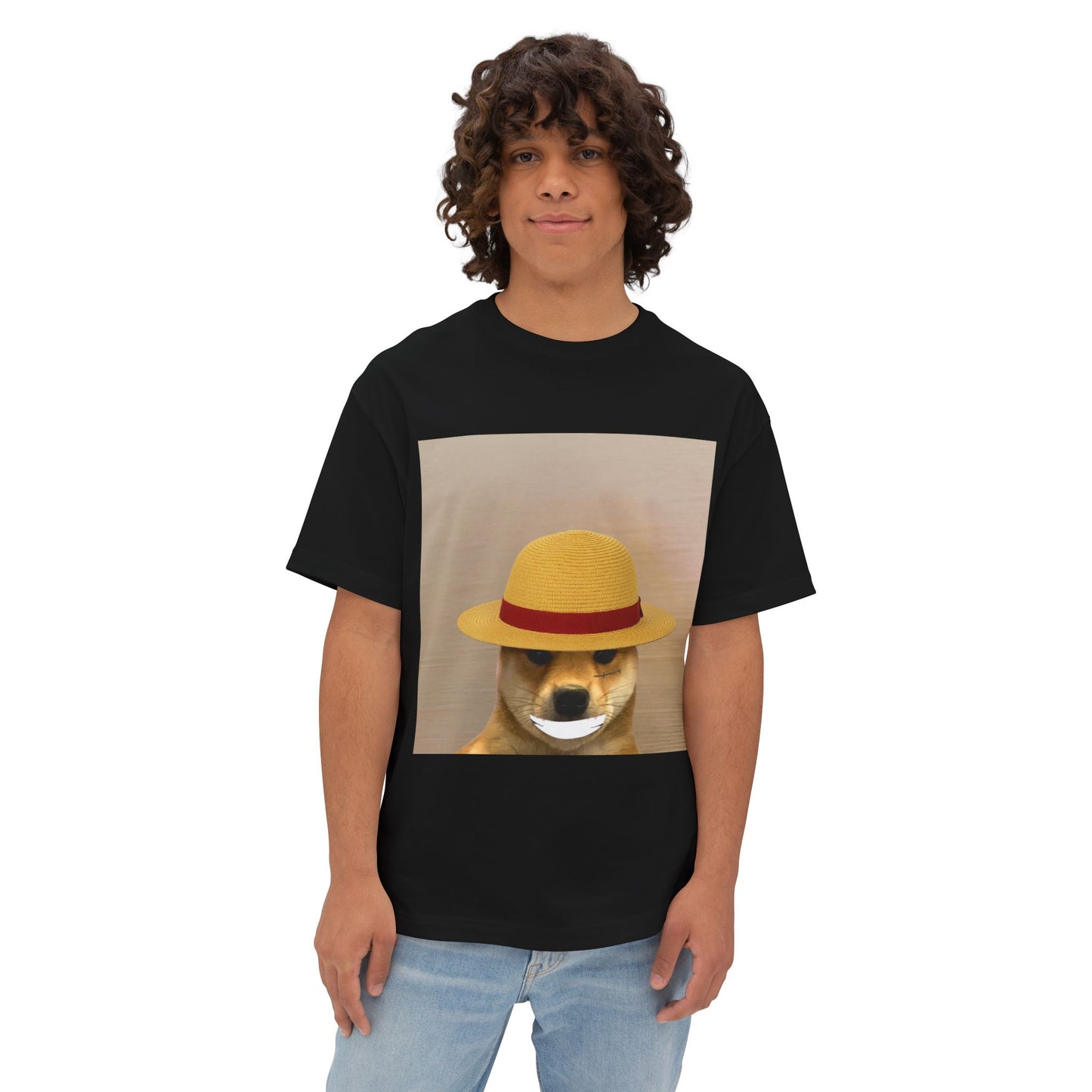WIF One Piece Oversized Tee, Unisex Graphic Tee, Funny Dog Shirt, Casual Wear, Gift for Dog Lovers, Cute Animal Art