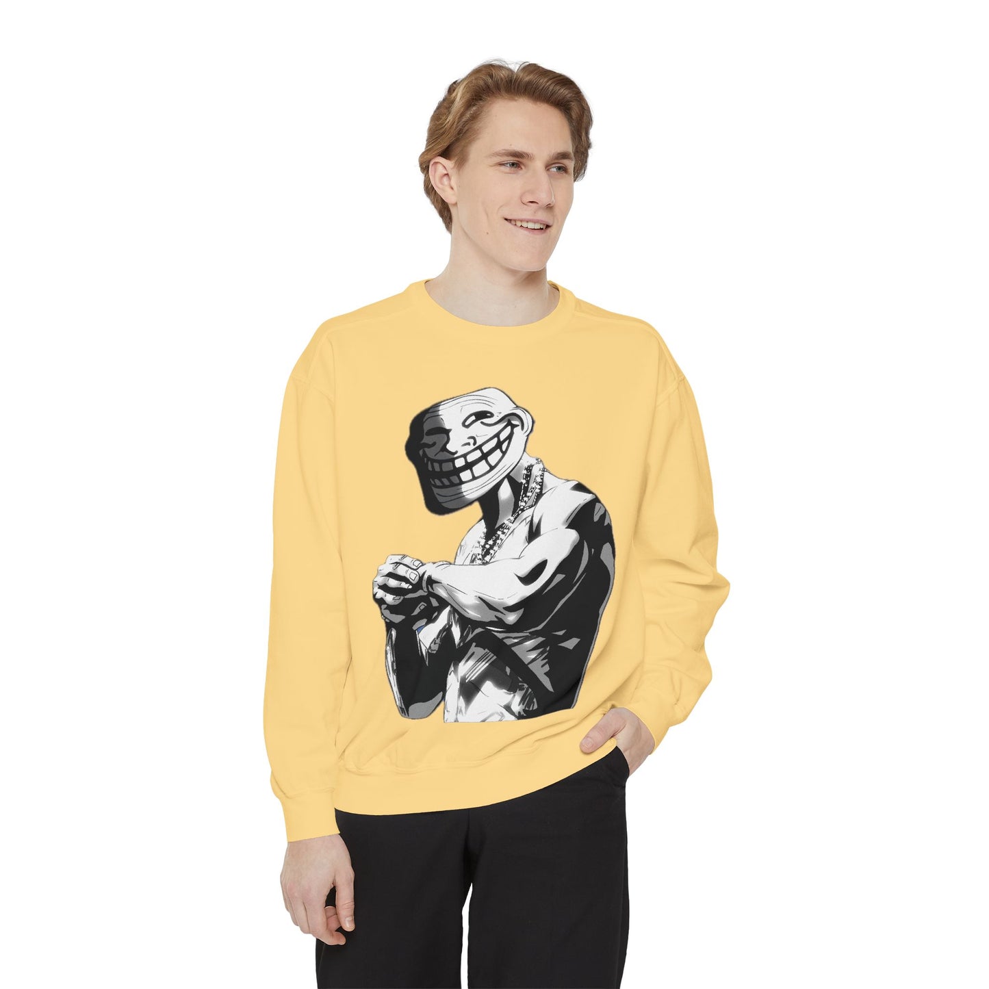 TROLL Stylish Unisex Sweatshirt with Playful Graphic, Trendy Streetwear, Cozy and Casual, Perfect Gift for Any Occasion, Unique Art Design