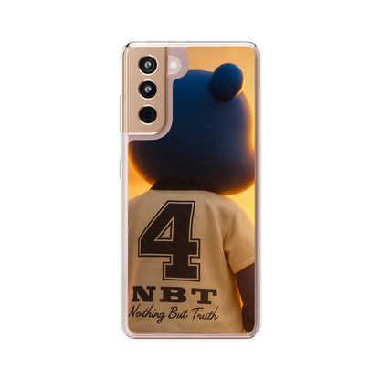 4NBT Trillion Bear Clear Phone Case, Aesthetic Phone Cover, Unique Gift for Animal Lovers, Stylish iPhone Accessory, Perfect for Birthdays